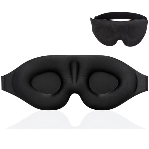 Sleep Mask for Women and Men, 3D Contoured Cup