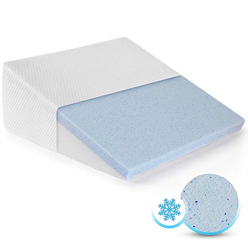 Healthex Bed Wedge Pillow with Cooling Gel