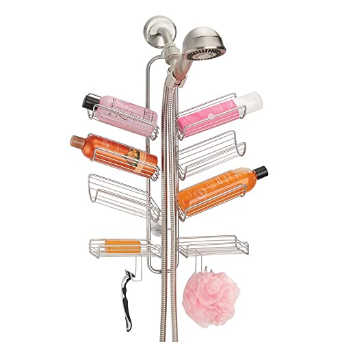 mDesign Metal Wire Bathroom Tub & Shower Caddy