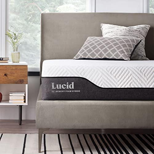 LUCID 10 Inch Full Hybrid Mattress