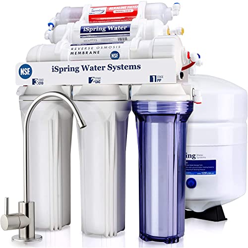 iSpring RCC7AK Under Sink Reverse Osmosis Drinking Water Filter System