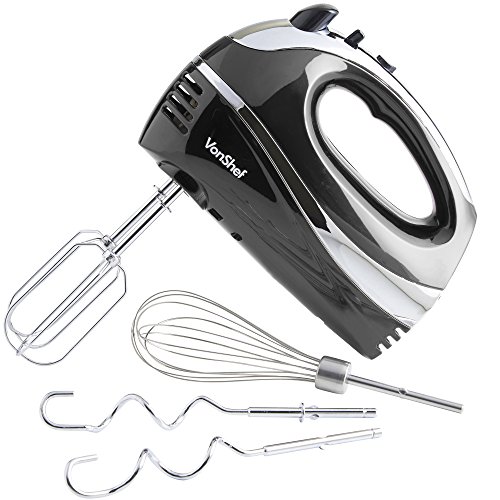 VonShef BLACK Hand Mixer