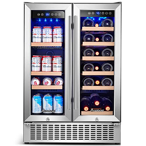 Aobosi Dual Zone Beverage Refrigerator